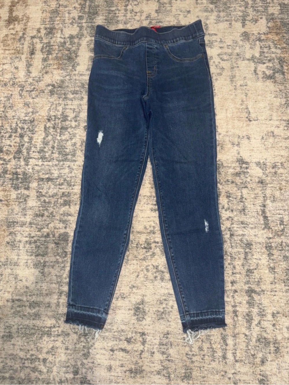 SPANX Dark Blue Stretch High-Rise Skinny Jeggings